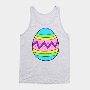 Pastel Zig Zag Easter Egg Tank Top